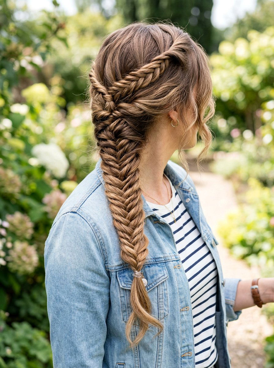 Twisted Fishtail Braid - 20 fishtail braid hairstyle for long hair - 20 fishtail braid hairstyle for long hair
