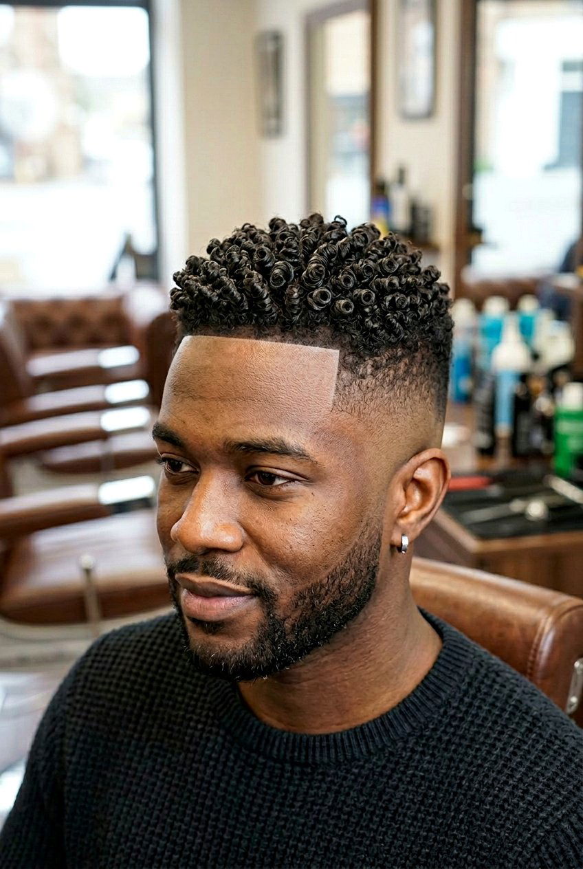 Twisted Frohawk with Low Drop Fade - 20 black boys twist styles with fade - 20 black boys twist styles with fade