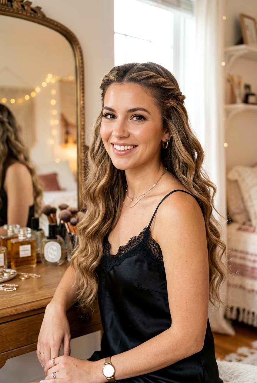 Twisted Front Night Out Hair - 20 girls night out hairstyles - 20 girls night out hairstyles