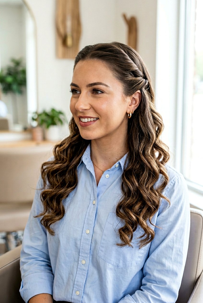 20 Easy Work Hairstyle Ideas Perfect for Long Curly Hair
