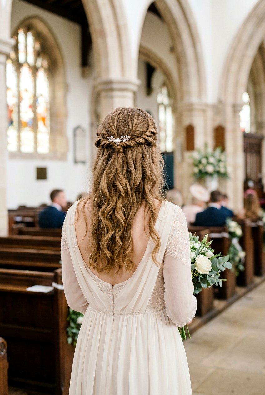 Twisted Half Up Church Hairstyle - 20 church hairstyles for women - 20 church hairstyles for women