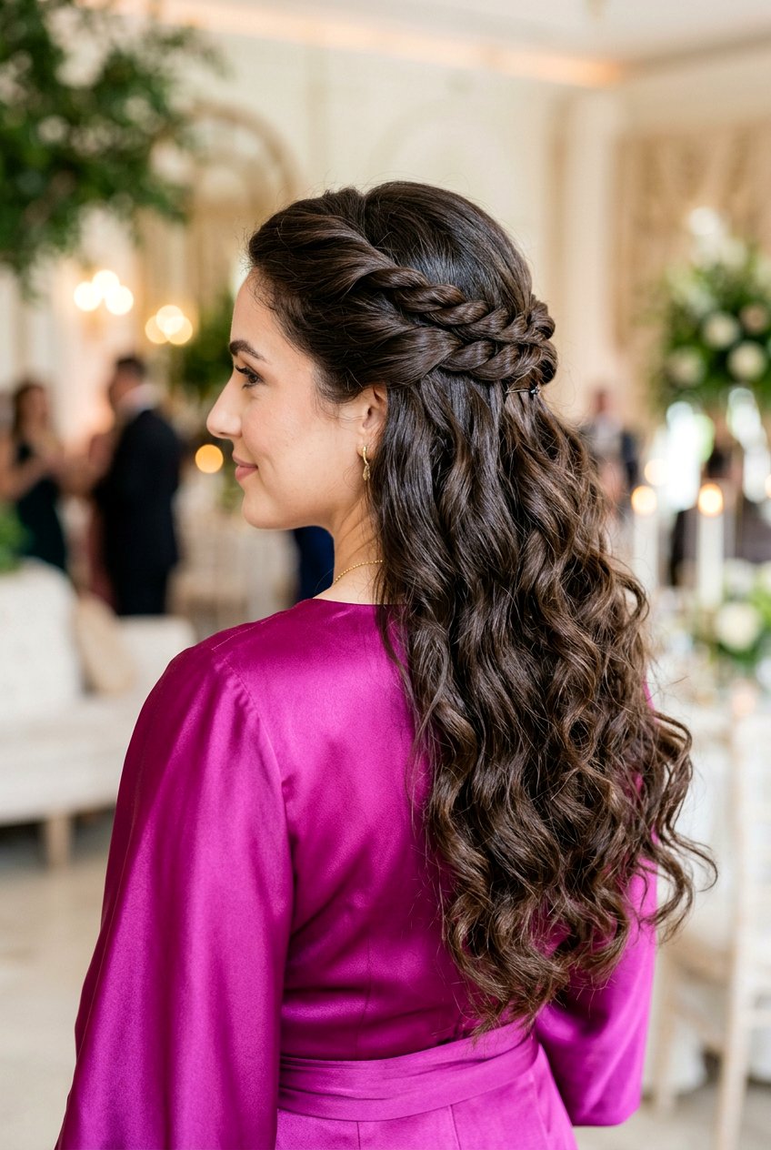 Twisted Half Up For Thick Hair - 20 prom hairstyle with twisted half up - 20 prom hairstyle with twisted half up
