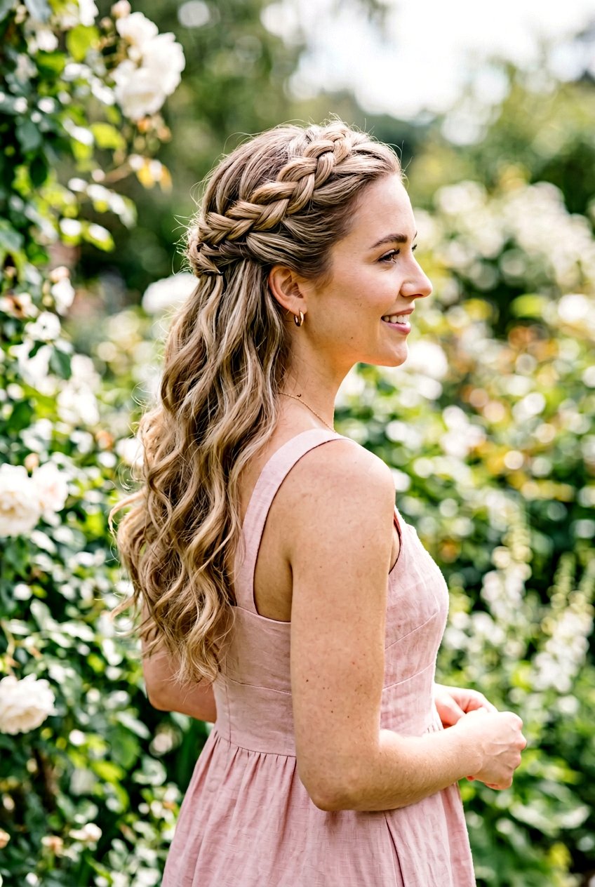 Twisted Half Up Halo - 20 best graduation hairstyle ideas - 20 best graduation hairstyle ideas