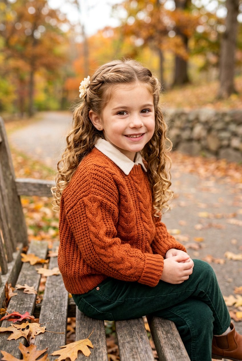 Twisted Half Up Soft Curls - 20 little girls soft curls hairstyle - 20 little girls soft curls hairstyle