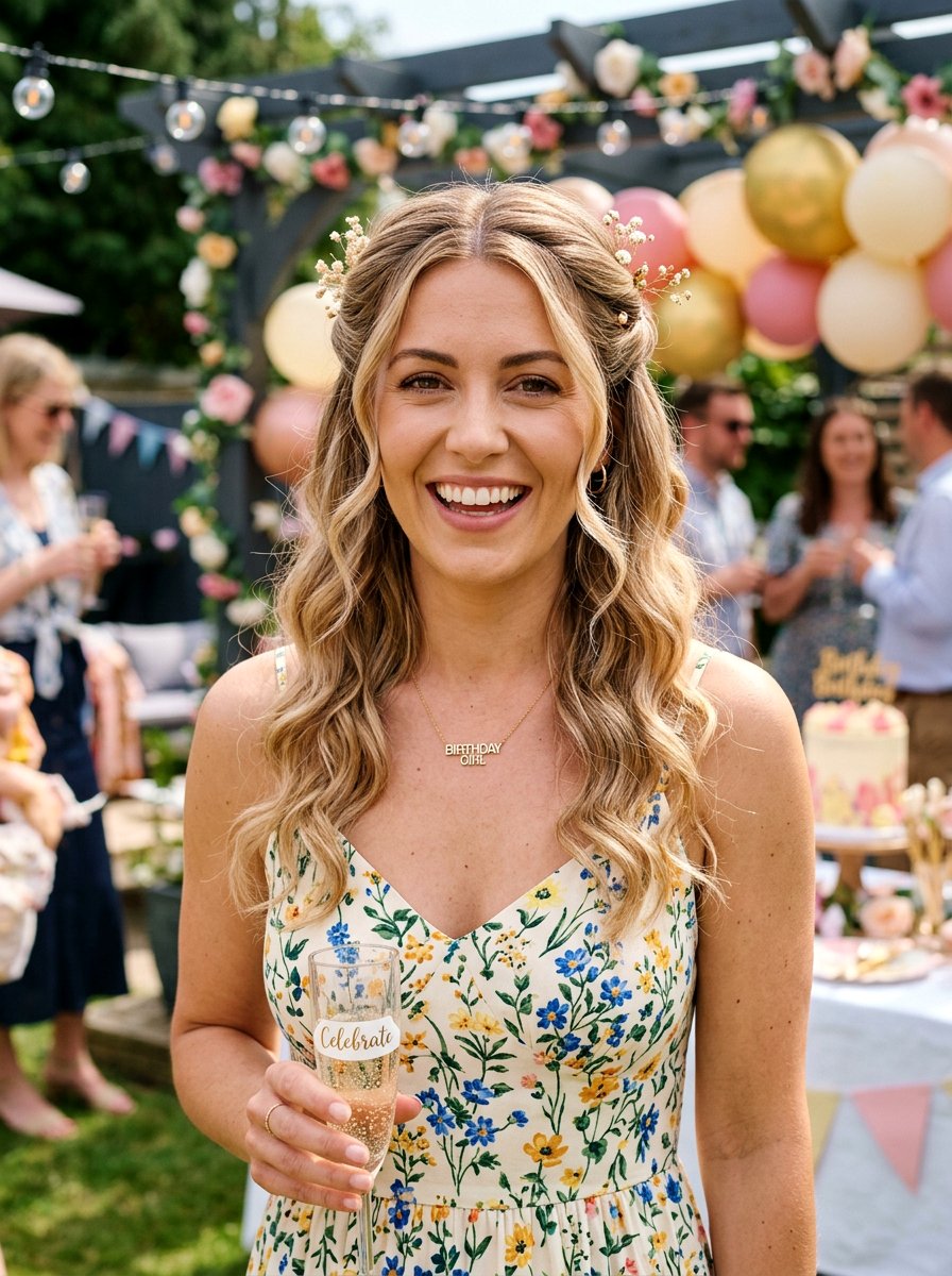 Twisted Half Updo For Birthday Party - 20 soft glam hairstyle for birthday party - 20 soft glam hairstyle for birthday party