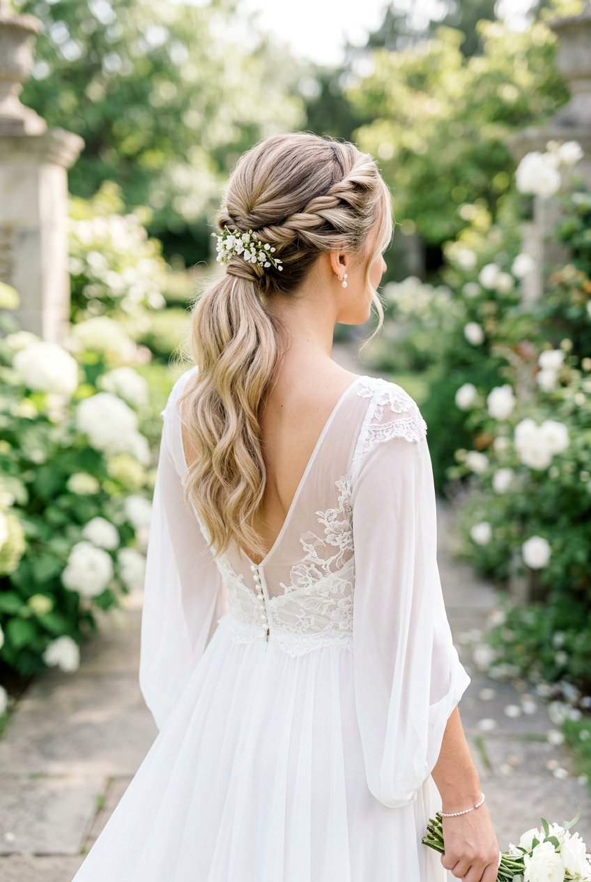 20 Romantic Boho Bridal Ponytail Ideas for Your Wedding Day