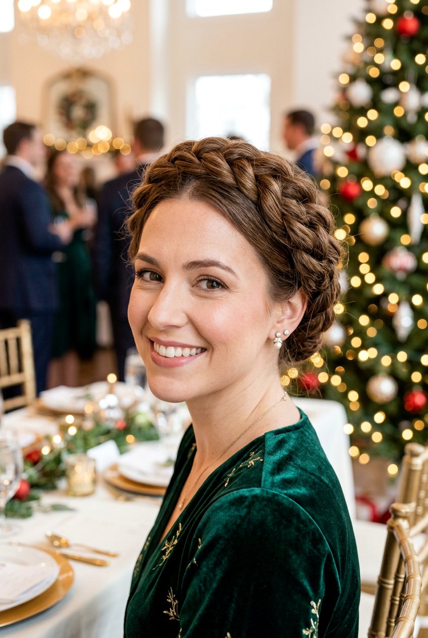 Twisted Halo Updo - 20 formal festive updo - 20 formal festive updo