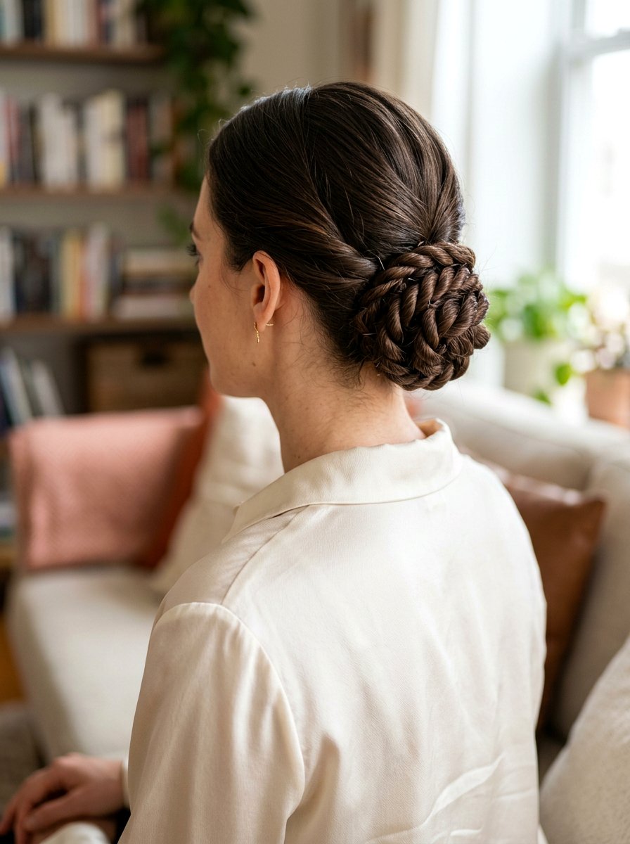 Twisted Low Bun - 20 classy low bun hairstyle ideas - 20 classy low bun hairstyle ideas