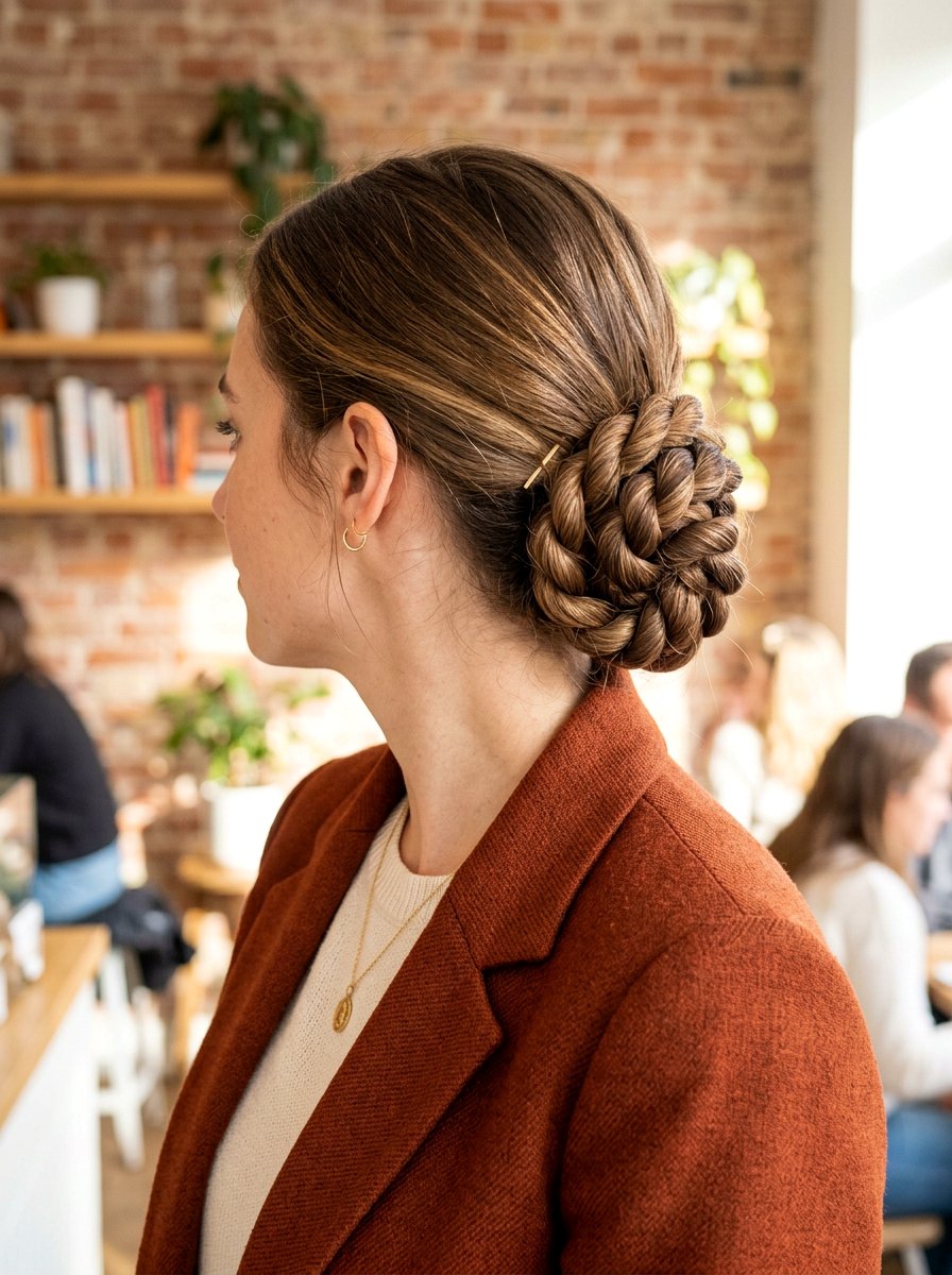 Twisted Low Bun - 20 easy low bun styling ideas - 20 easy low bun styling ideas