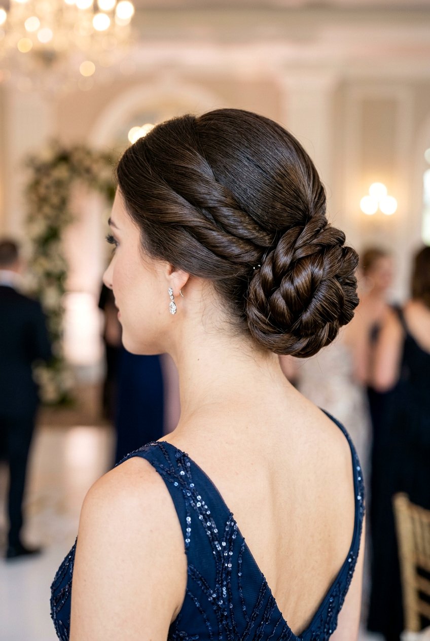 Twisted Low Bun For Long Hair - 20 twisted low bun hairstyle - 20 twisted low bun hairstyle