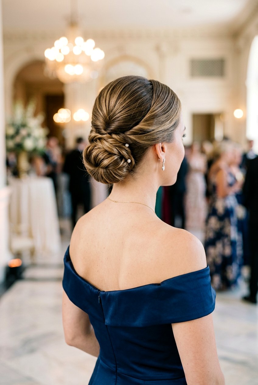 Twisted Low Bun Updo - 20 best heatless hairstyle ideas - 20 best heatless hairstyle ideas