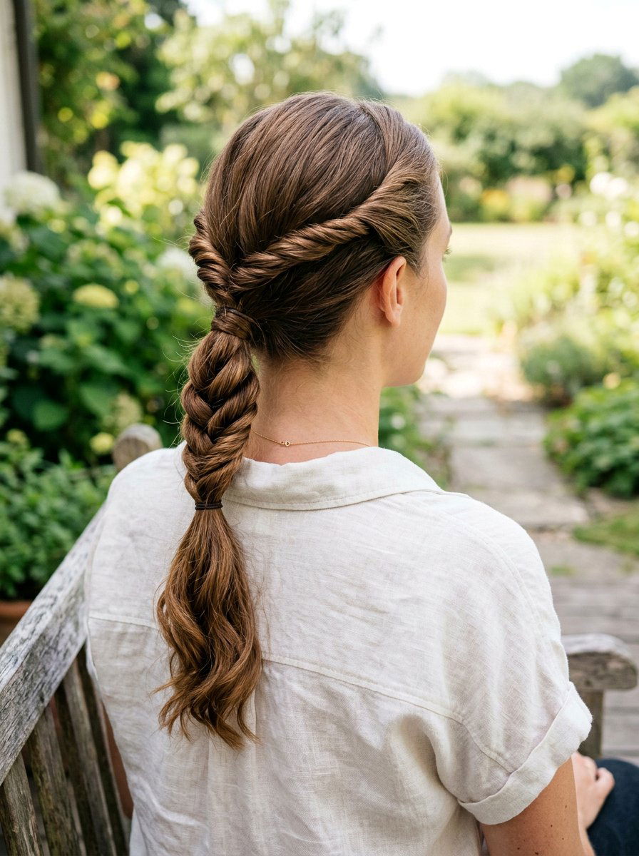 Twisted Low Ponytail - 20 classy low ponytail hairstyle ideas - 20 classy low ponytail hairstyle ideas