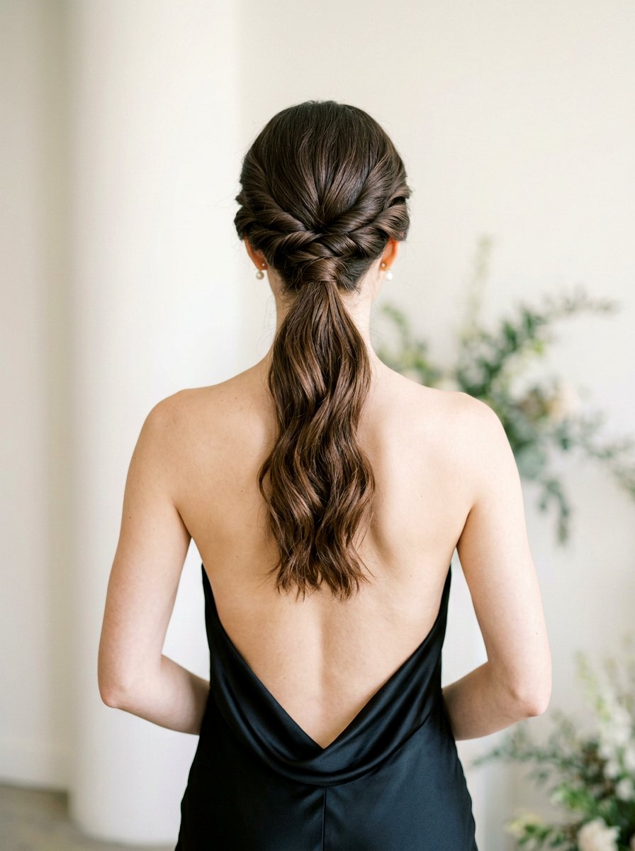 Twisted Low Ponytail - 20 homecoming hairstyles with ponytail - 20 homecoming hairstyles with ponytail