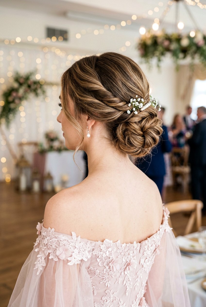 Twisted Low Updo For Homecoming - 20 elegant homecoming updo - 20 elegant homecoming updo