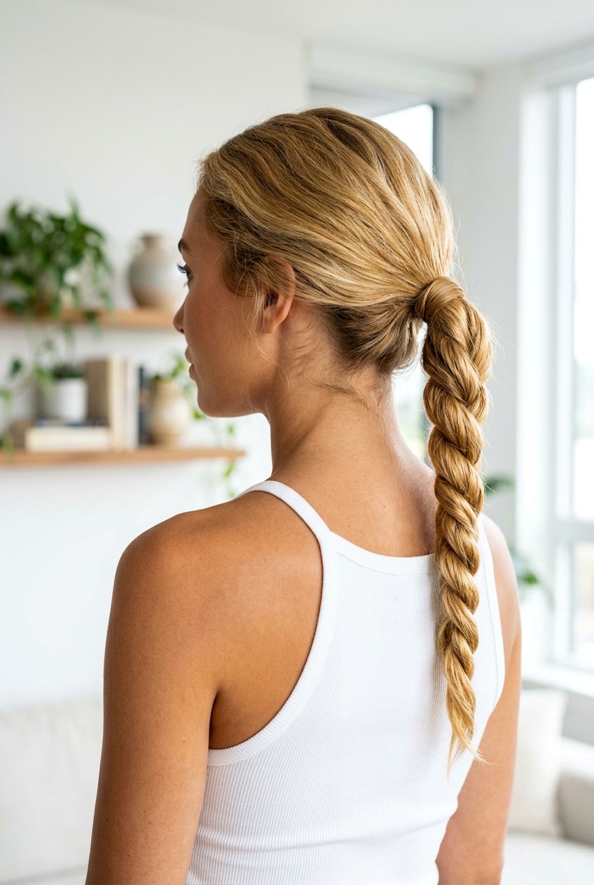 Twisted Ponytail Heatless Waves - 20 overnight ponytail waves - 20 overnight ponytail waves