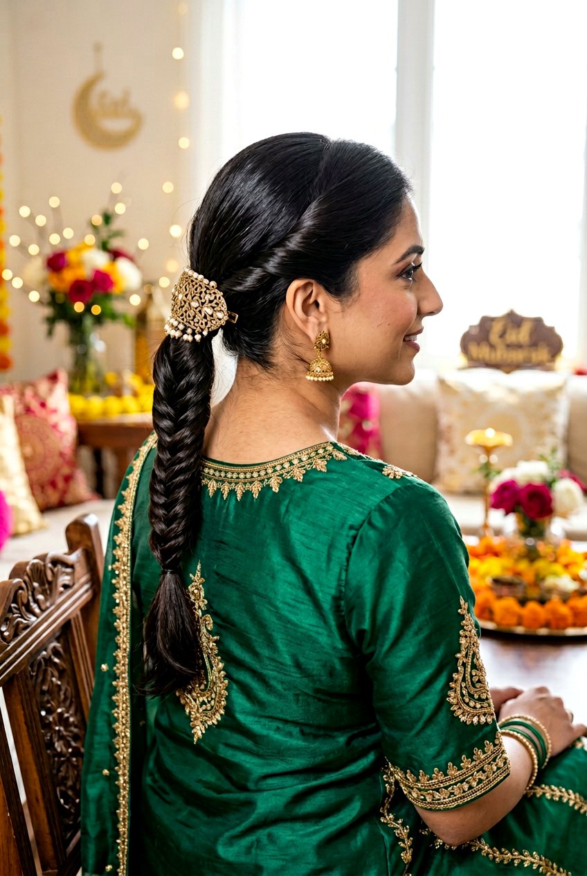 Twisted Rope Eid Ponytail Hairstyle - 20 eid ponytail hairstyle - 20 eid ponytail hairstyle