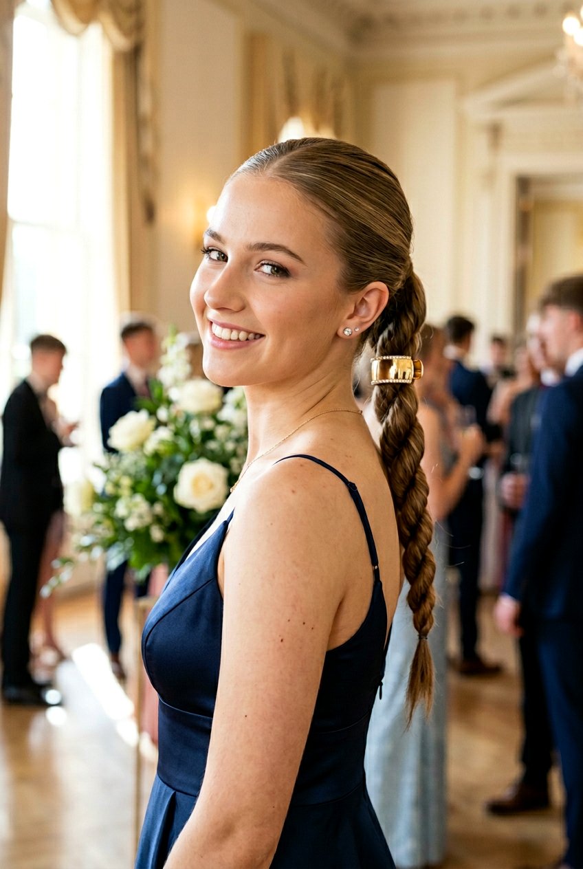 Twisted Rope Ponytail for Prom - 20 prom ponytail hairstyles - 20 prom ponytail hairstyles