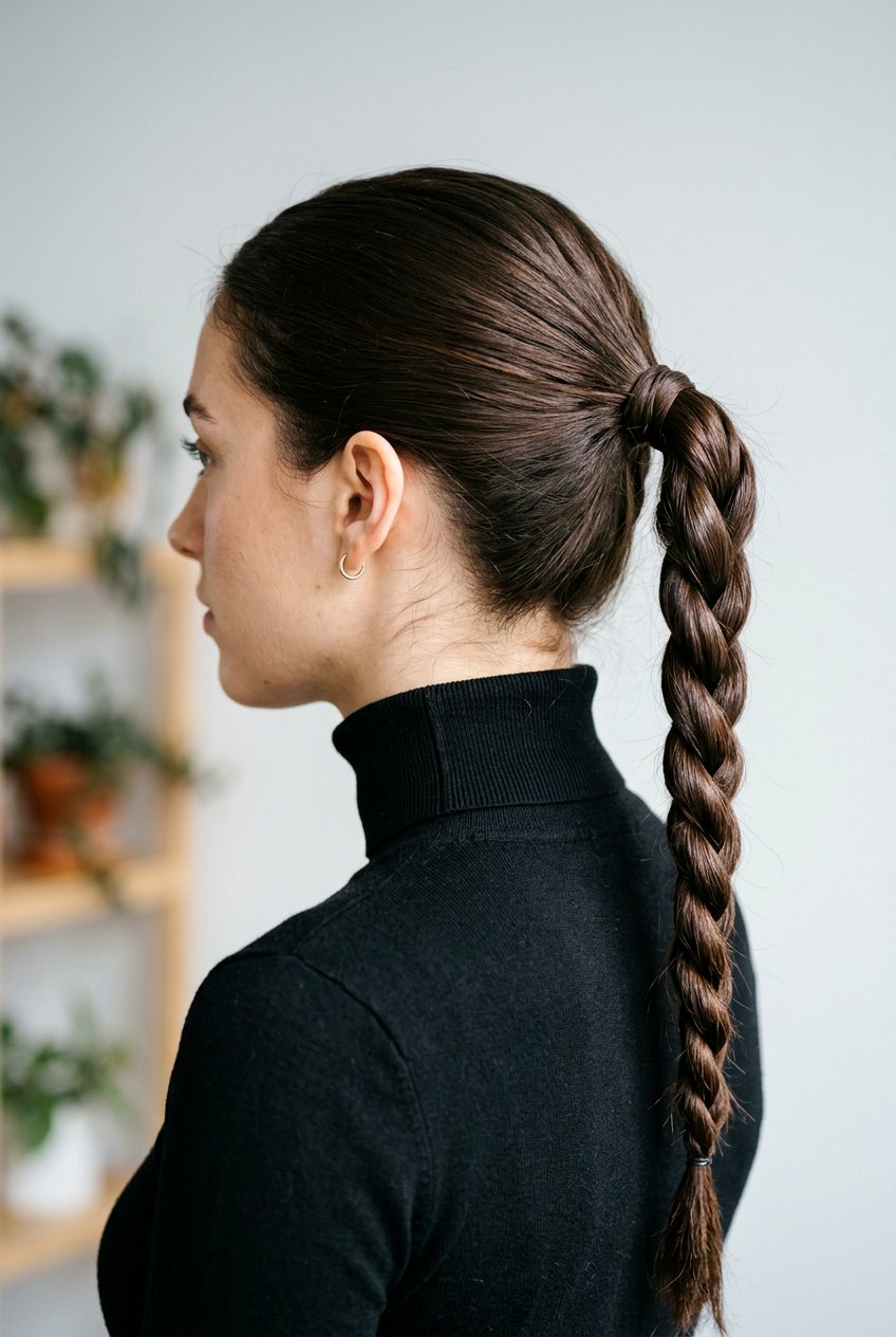Twisted Rope Ponytail - 20 rainy day ponytail for women - 20 rainy day ponytail for women
