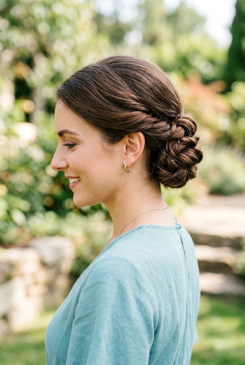 Twisted Side Bun - 20 minimalist work bun for women - 20 minimalist work bun for women