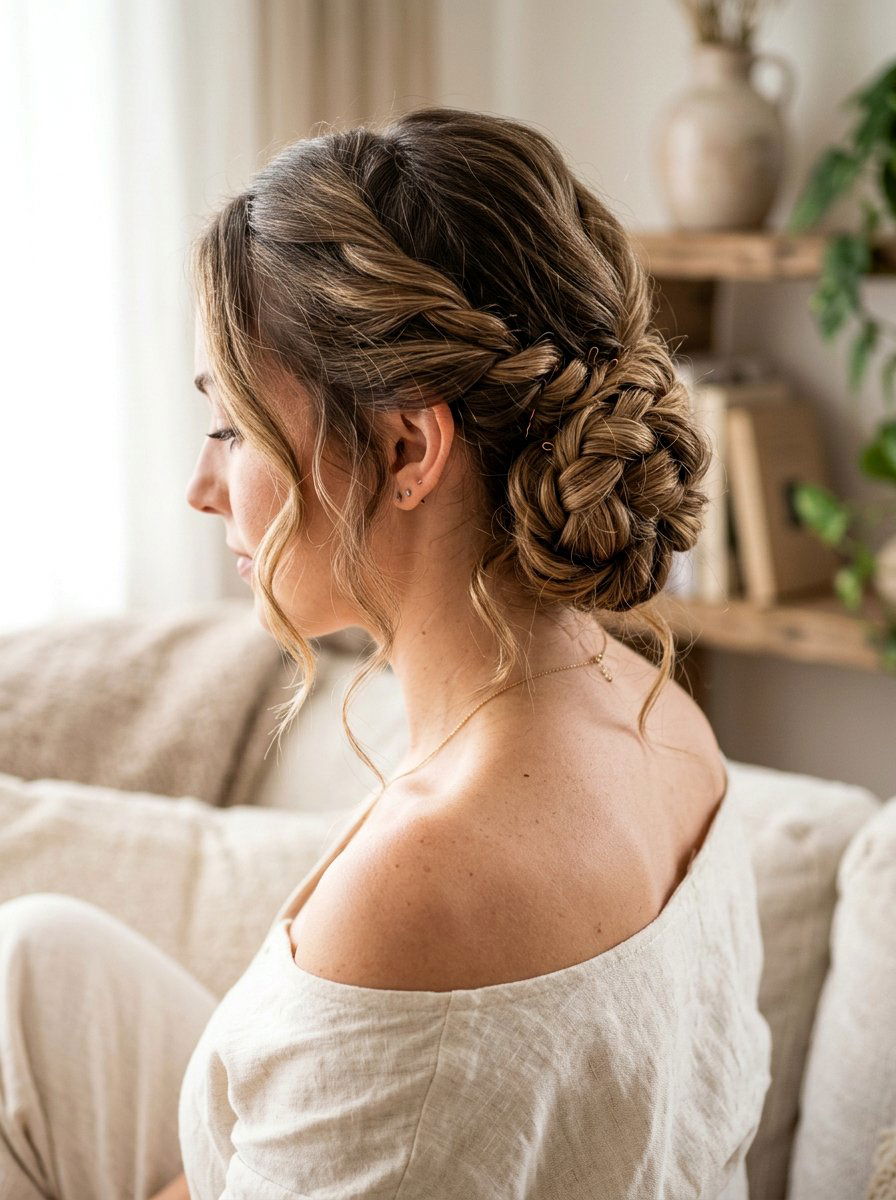 Twisted Side Bun - 20 dance practice bun hairstyle - 20 dance practice bun hairstyle