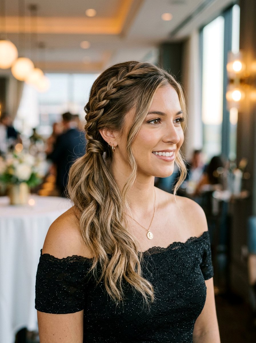 Twisted Side Ponytail - 20 date night hairstyle with soft glam ponytail - 20 date night hairstyle with soft glam ponytail