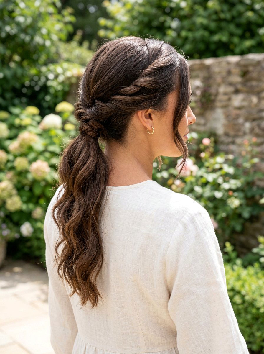 Twisted Side Ponytail - 20 old money ponytail hairstyle - 20 old money ponytail hairstyle