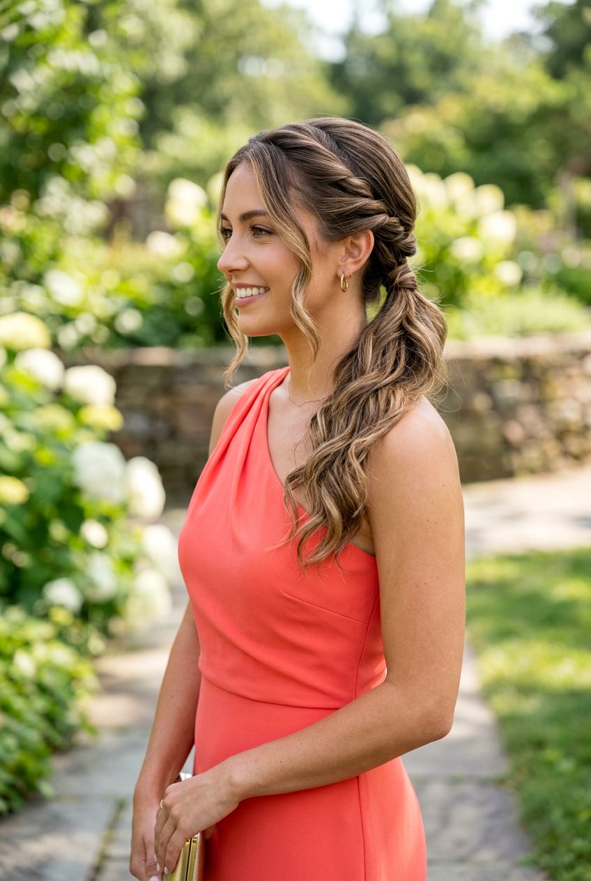 Twisted Side Ponytail Wedding Guest - 20 elegant wedding guest ponytail - 20 elegant wedding guest ponytail