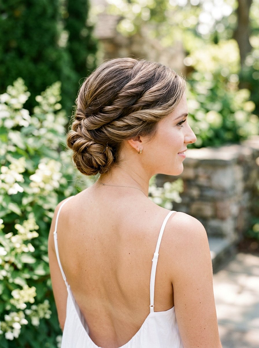 Twisted Side Updo - 20 vacation hairstyle for resort dinner - 20 vacation hairstyle for resort dinner