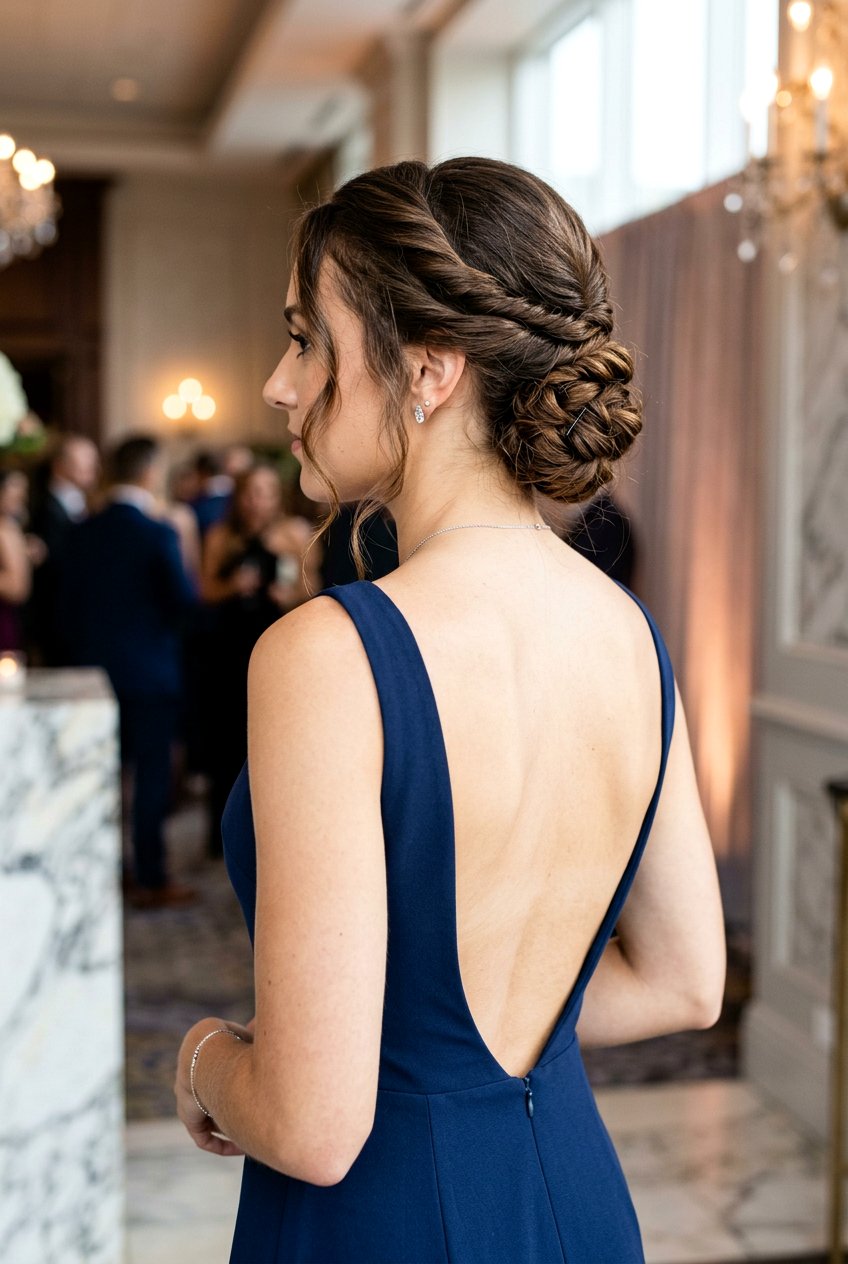 Twisted Side Updo - 20 homecoming hairstyle for short curly hair - 20 homecoming hairstyle for short curly hair