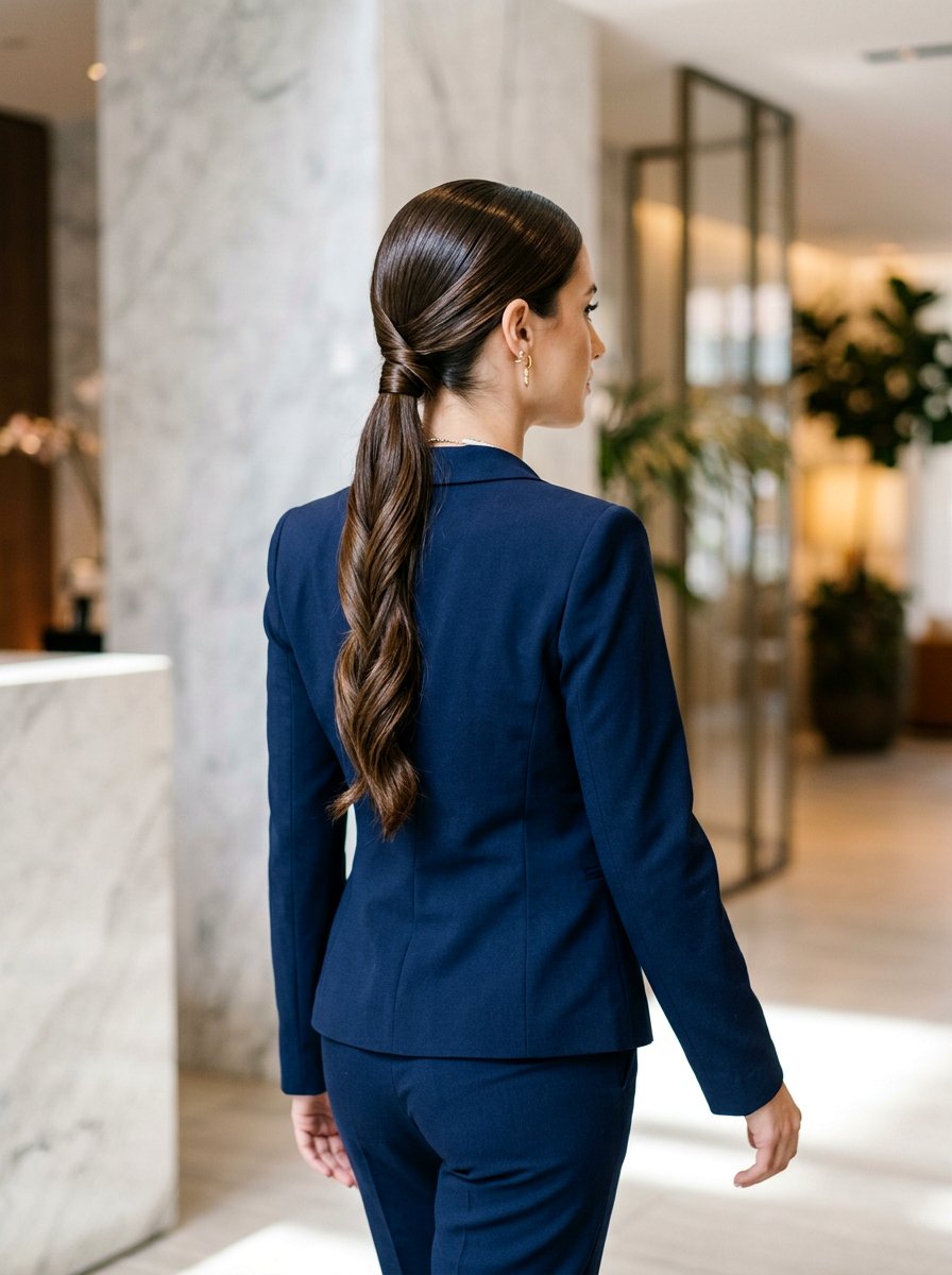 Twisted Sleek Ponytail - 20 easy sleek ponytail styling ideas - 20 easy sleek ponytail styling ideas