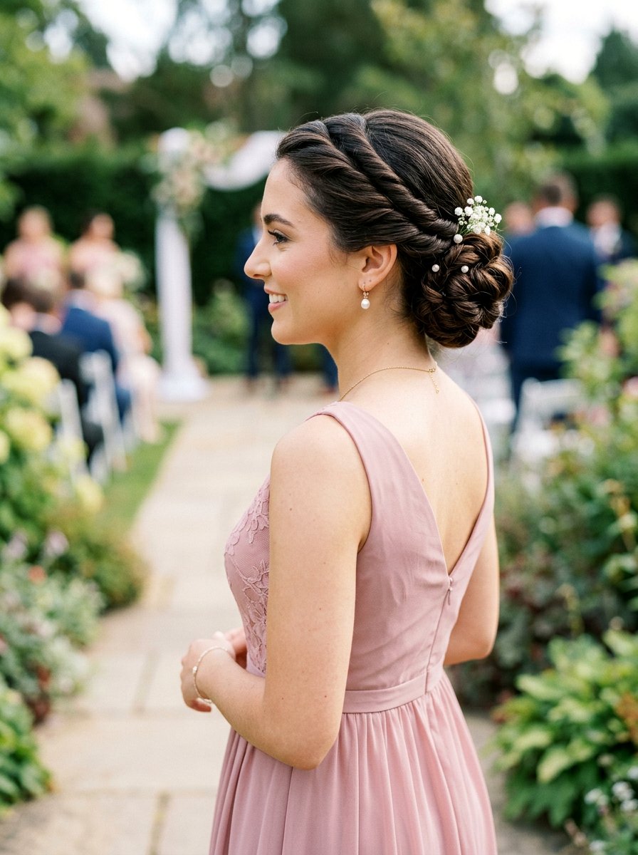 Twisted Updo For Wedding - 20 wedding hairstyles for black bridesmaids - 20 wedding hairstyles for black bridesmaids