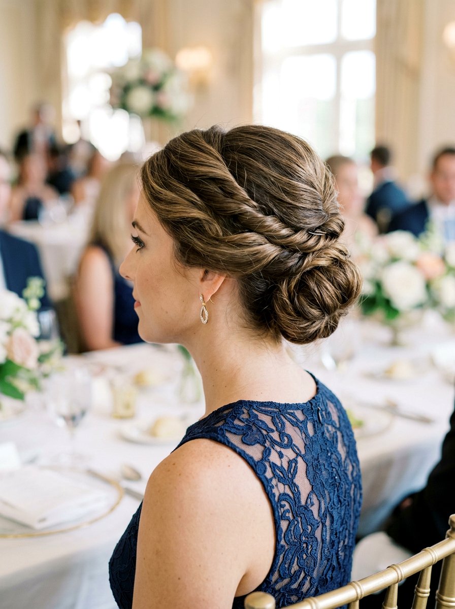 Twisted Updo Lob - 20 easy lob styling ideas for women - 20 easy lob styling ideas for women