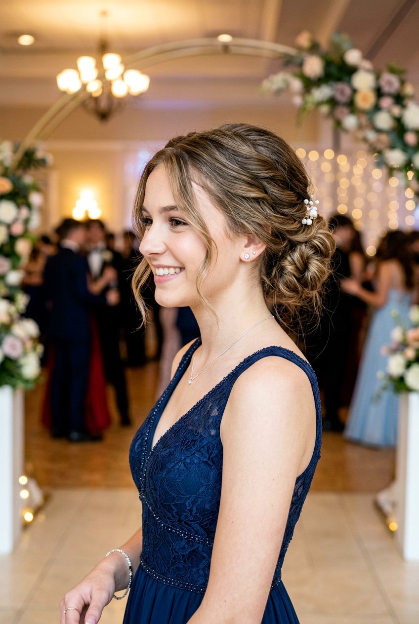 Twisted Updo School Dance Hair - 20 school dance hairstyles - 20 school dance hairstyles