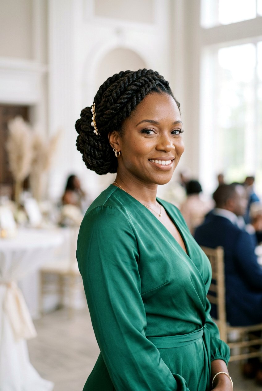 Twisted loc updo - 20 loc updo hairstyles - 20 loc updo hairstyles