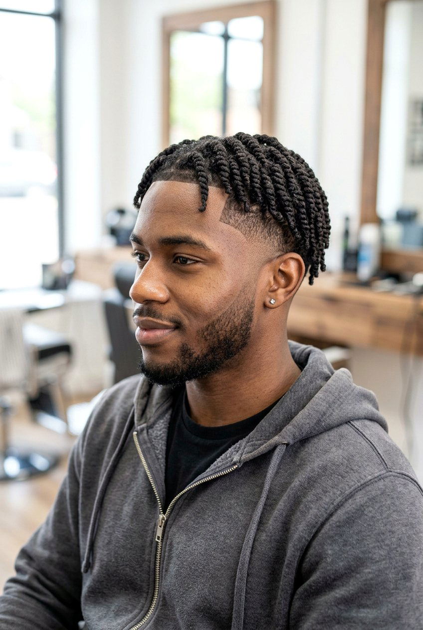 Twists Afro Taper Fade - 20 afro taper fade for black men - 20 afro taper fade for black men