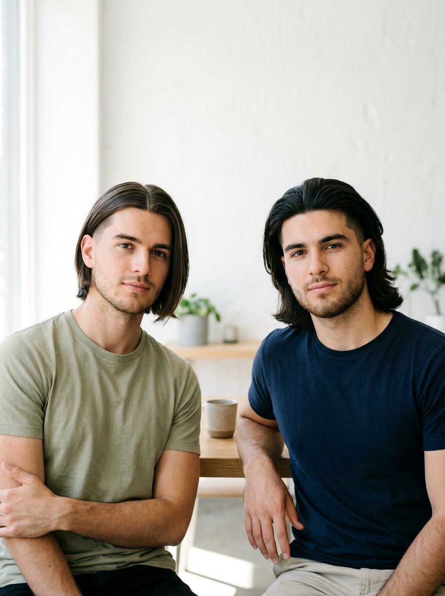 Two Block Haircut Middle Part - 20 two block haircut for teenage boys - 20 two block haircut for teenage boys