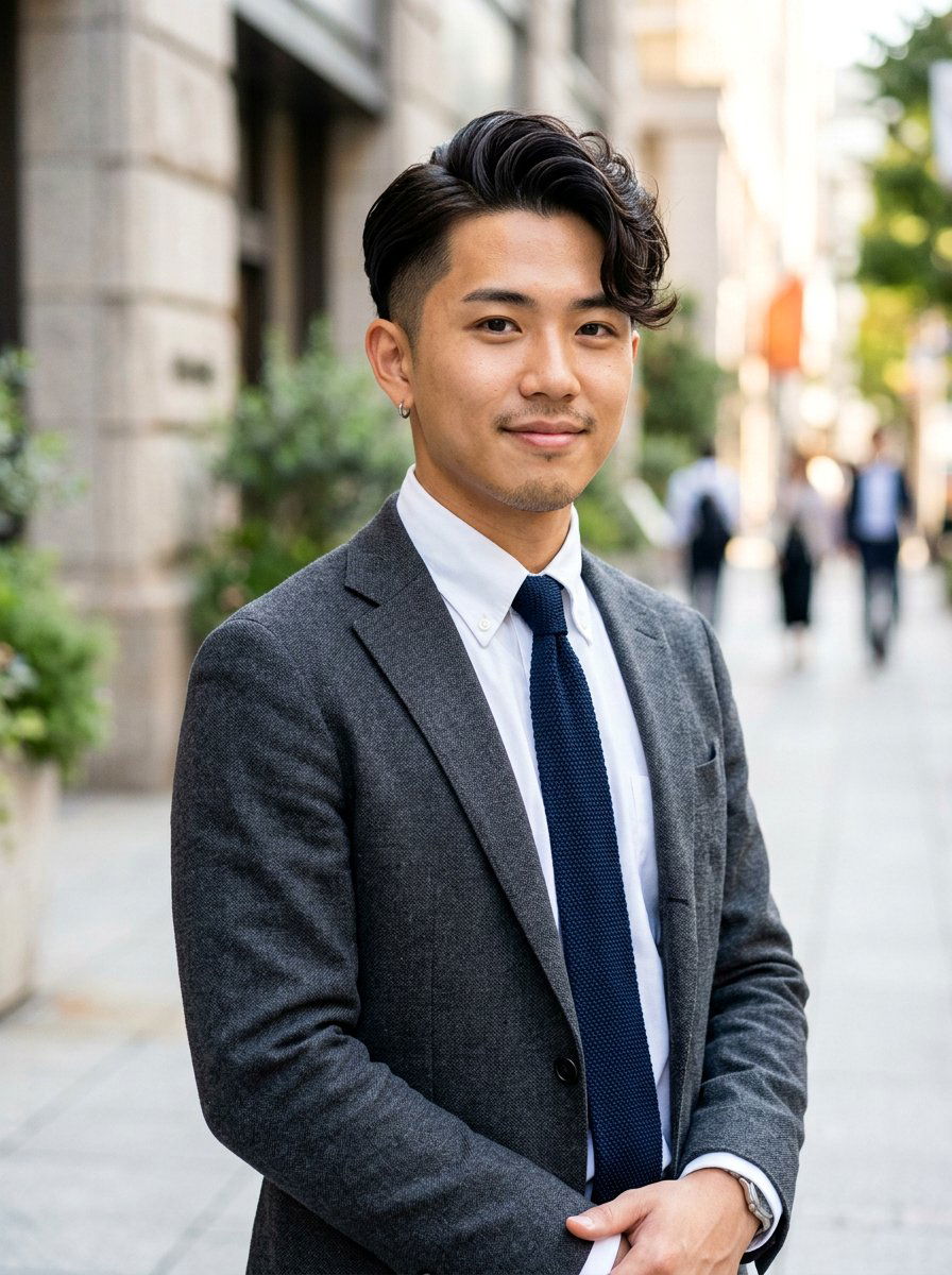 Two Block Haircut With Side Part Perm - 20 two block haircut with perm - 20 two block haircut with perm