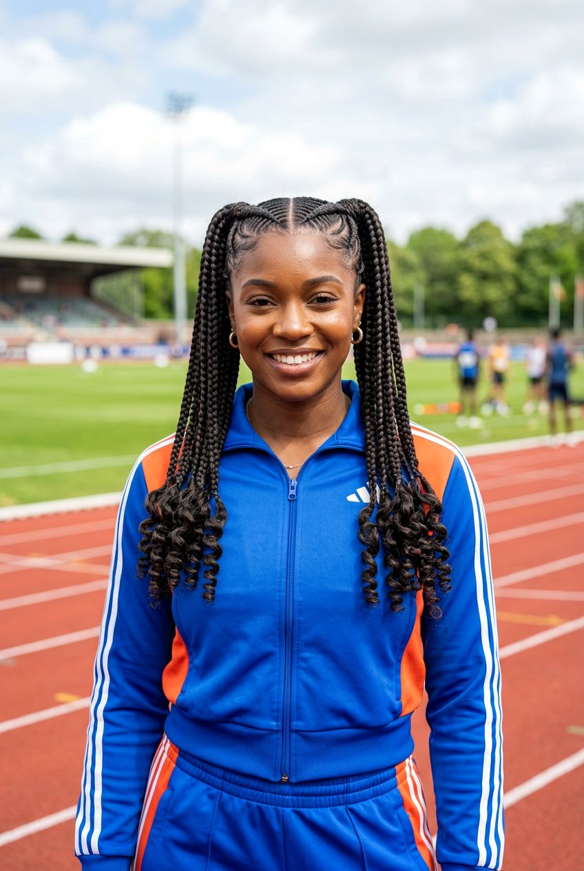 Two Braided Ponytails - 20 braided ponytail for black women - 20 braided ponytail for black women