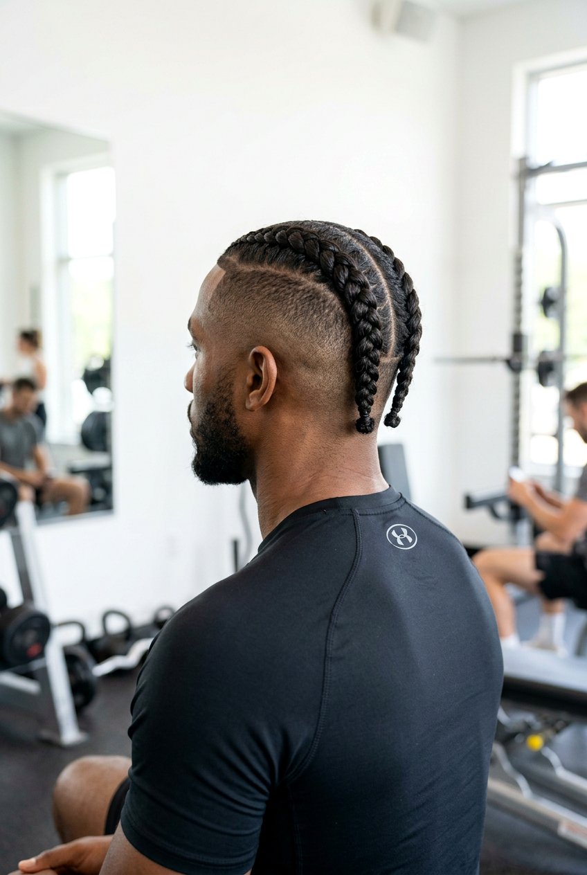 Two Braids Undercut - 20 braids with undercut men - 20 braids with undercut men