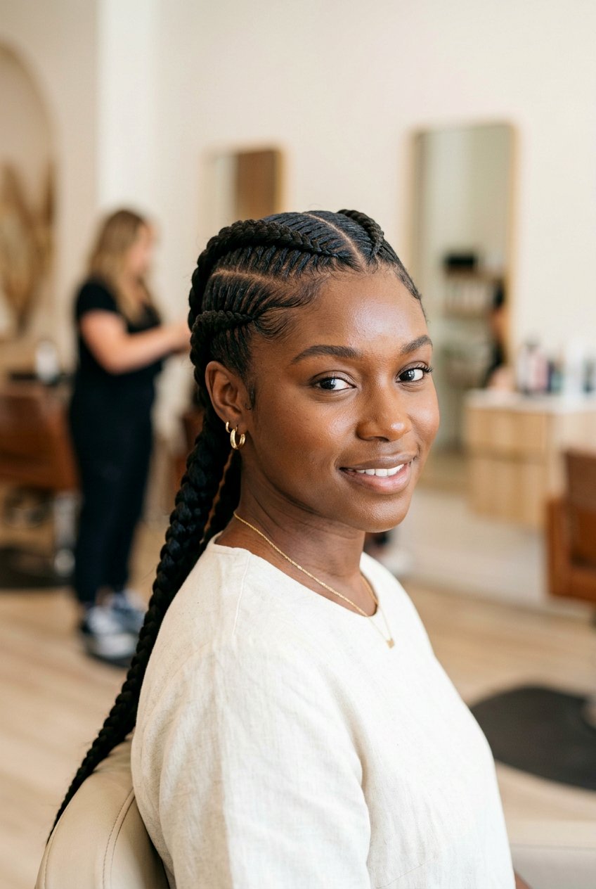 Two Feed In Braids - 20 feed in braids hairstyles - 20 feed in braids hairstyles