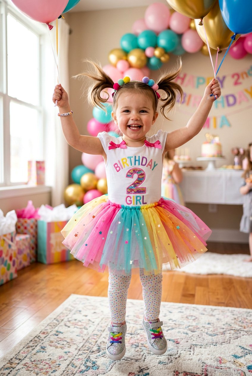 Two High Pigtail Ponytails - 20 first birthday hairstyles for girls - 20 first birthday hairstyles for girls