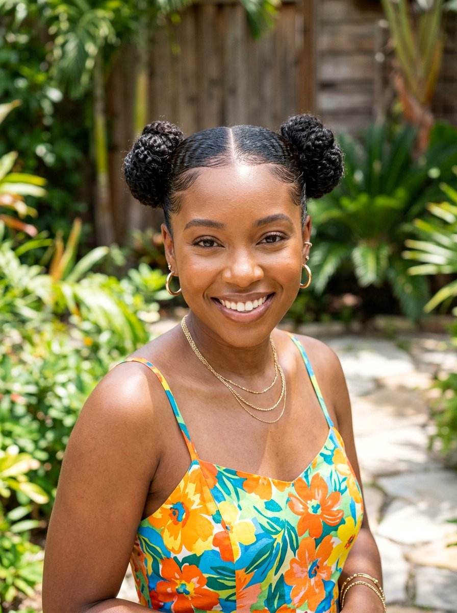 Two Slick Back Buns For Natural Hair - 20 slick back bun for black women - 20 slick back bun for black women