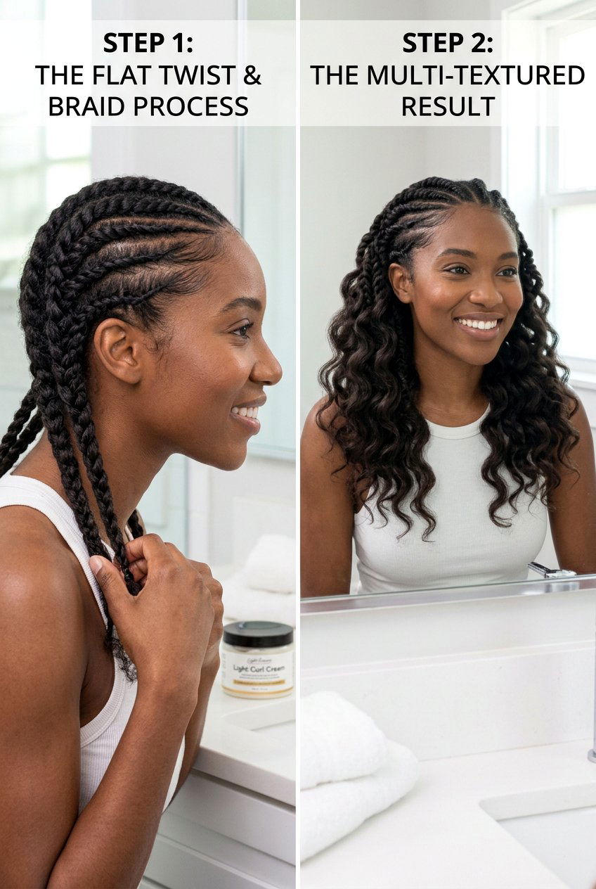 Two Strand Braid Out for Defined S Wave Pattern on Medium 4A Hair - 20 braid out on medium natural hair - 20 braid out on medium natural hair
