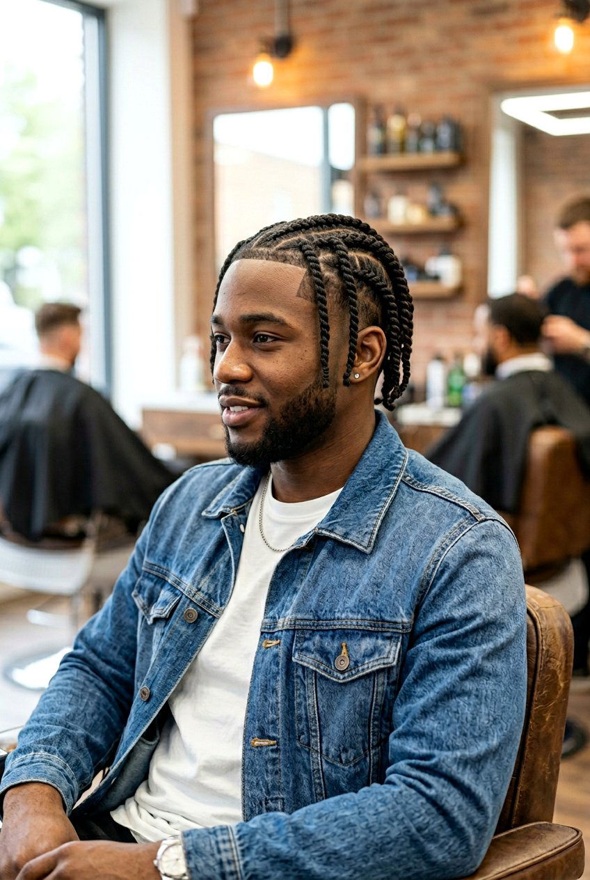 20 Fresh Cornrows With Taper Fade Men Will Love To Try Now