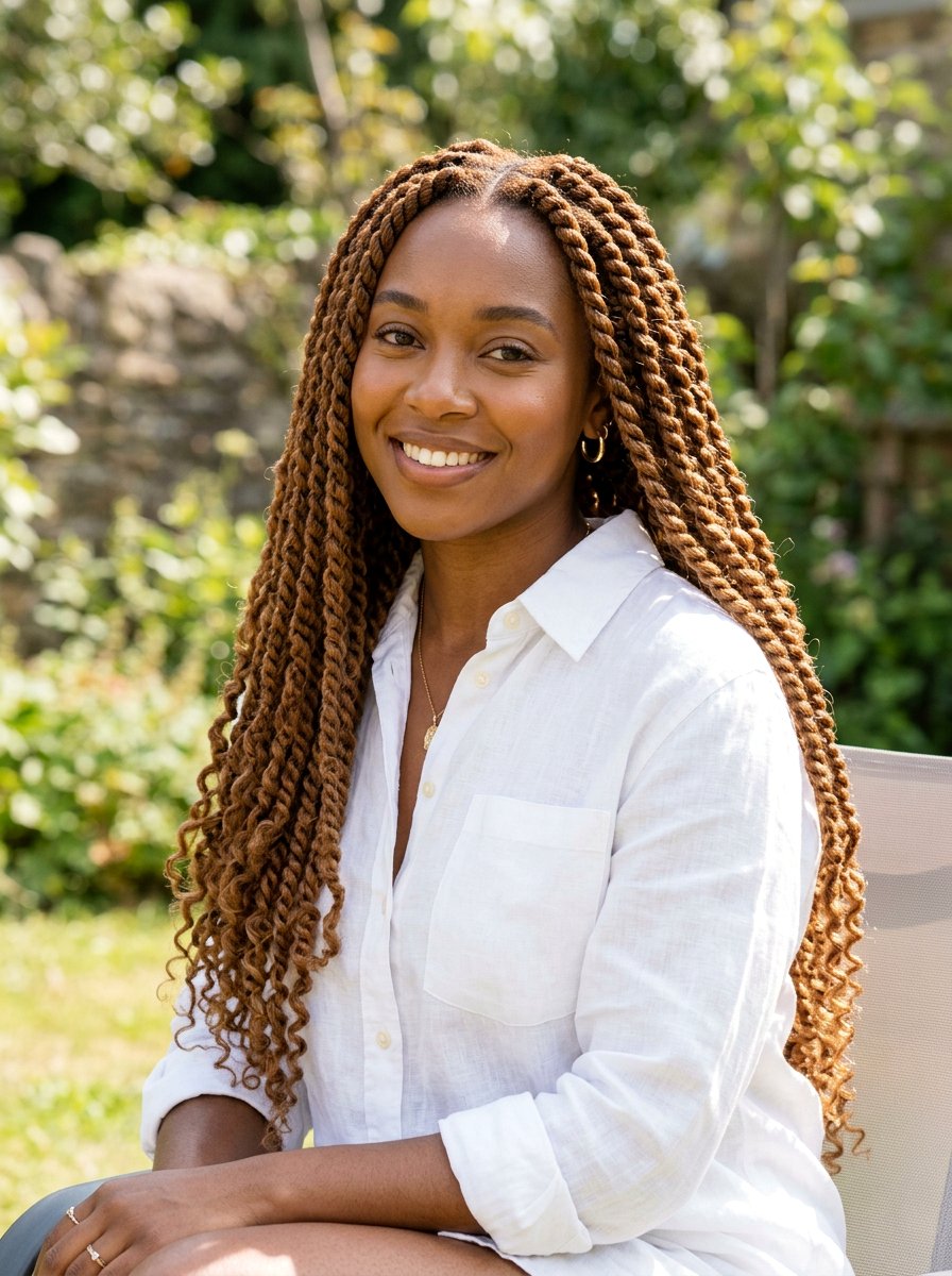 Two Strand Twist Curls - 20 overnight curls without heat - 20 overnight curls without heat