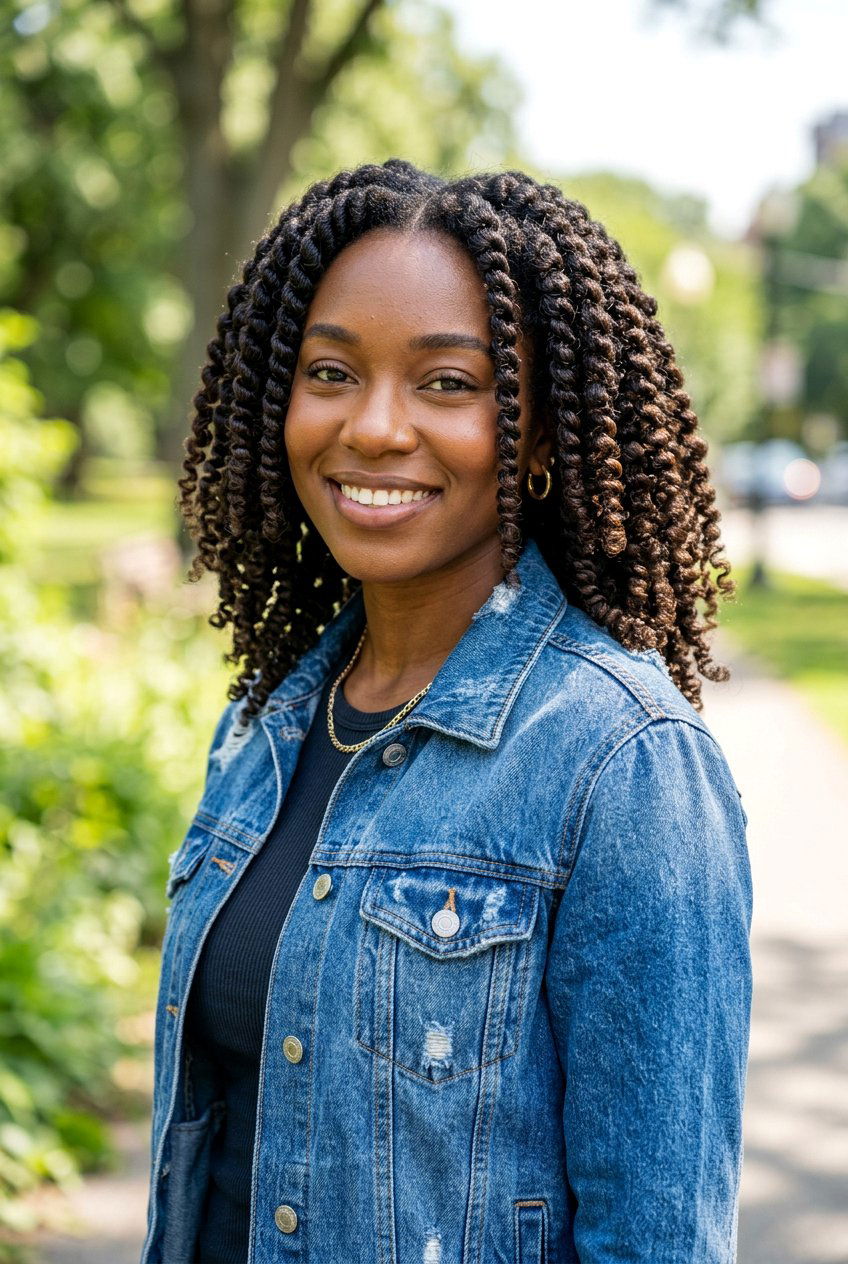 Two Strand Twist Curls - 20 dorm room heatless curls - 20 dorm room heatless curls