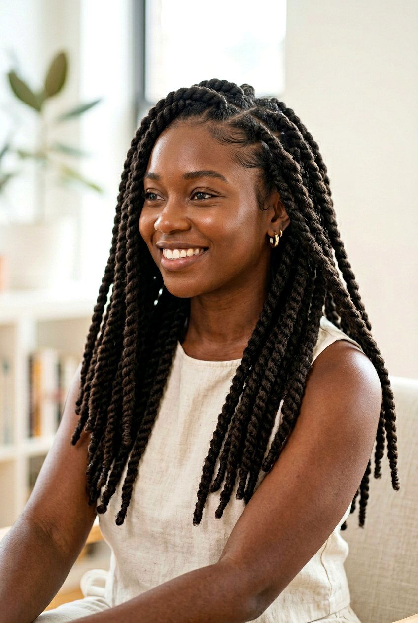 Two Strand Twist Locs - 20 loc hairstyles for women - 20 loc hairstyles for women