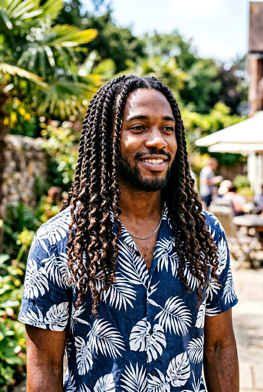 Two Strand Twist Long Waves - 20 men shoulder length waves haircut - 20 men shoulder length waves haircut