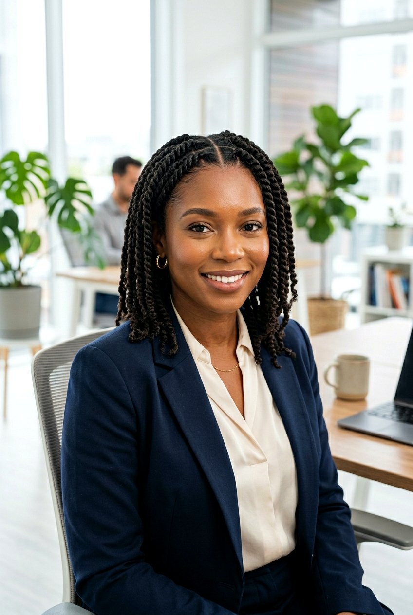 Two Strand Twist Natural Hairstyle For Work - 20 natural hairstyles for work - 20 natural hairstyles for work