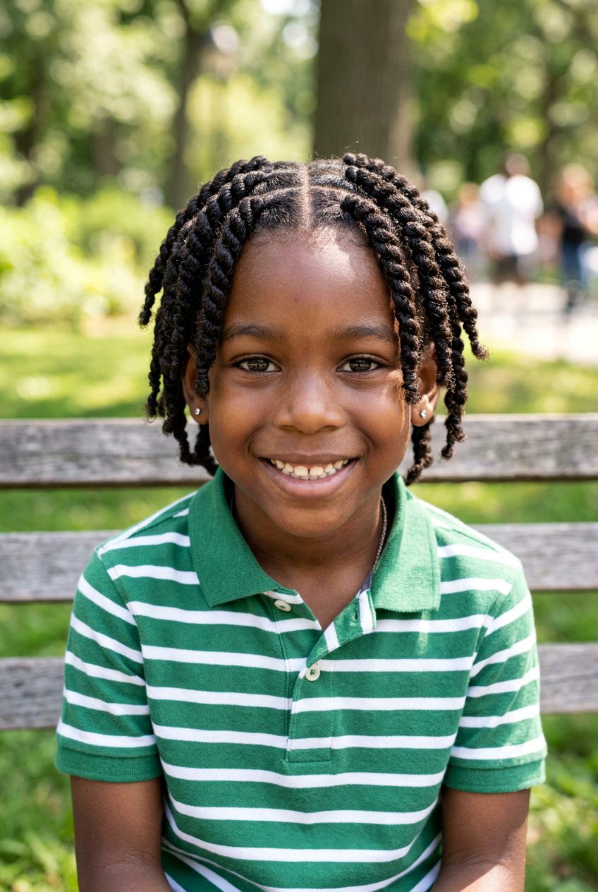 Two Strand Twist Starter Locs - 20 little boy starter locs - 20 little boy starter locs